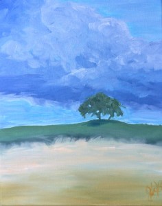 She bows neither to storm nor solitude.